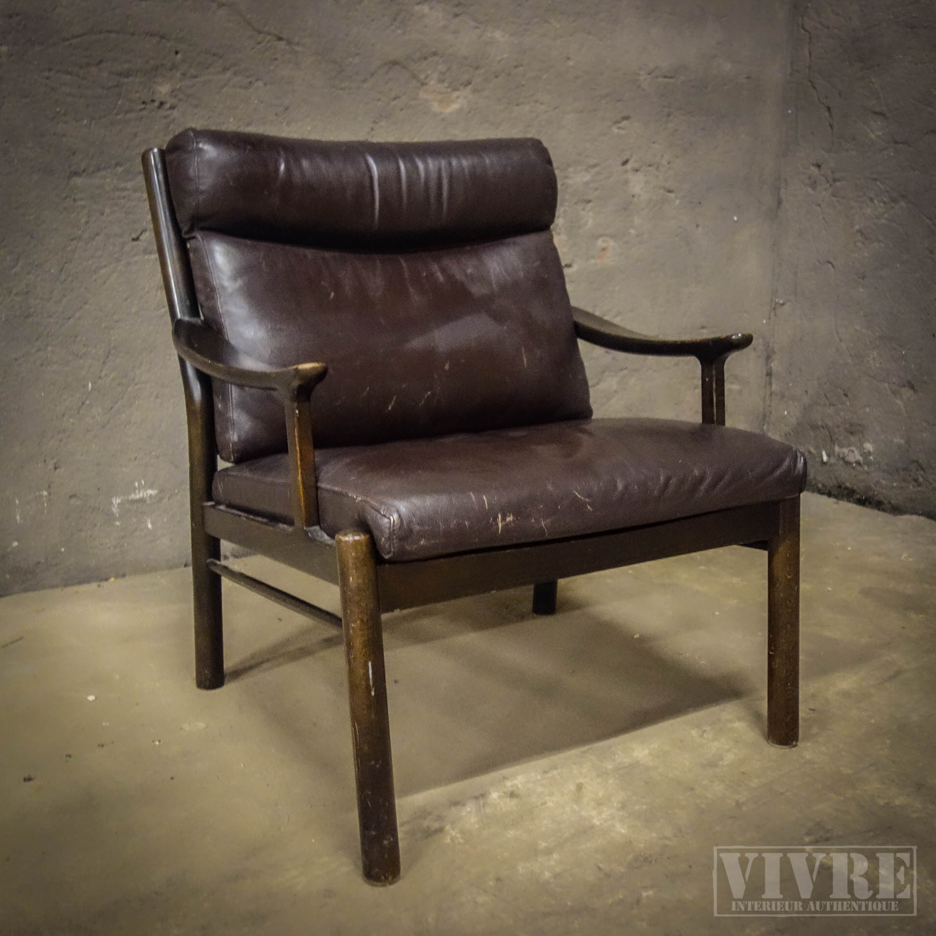 verkoopplan Leia gelijkheid Deense design fauteuil - jaren 60 - Assortiment - Vivre Interieur  Authentique