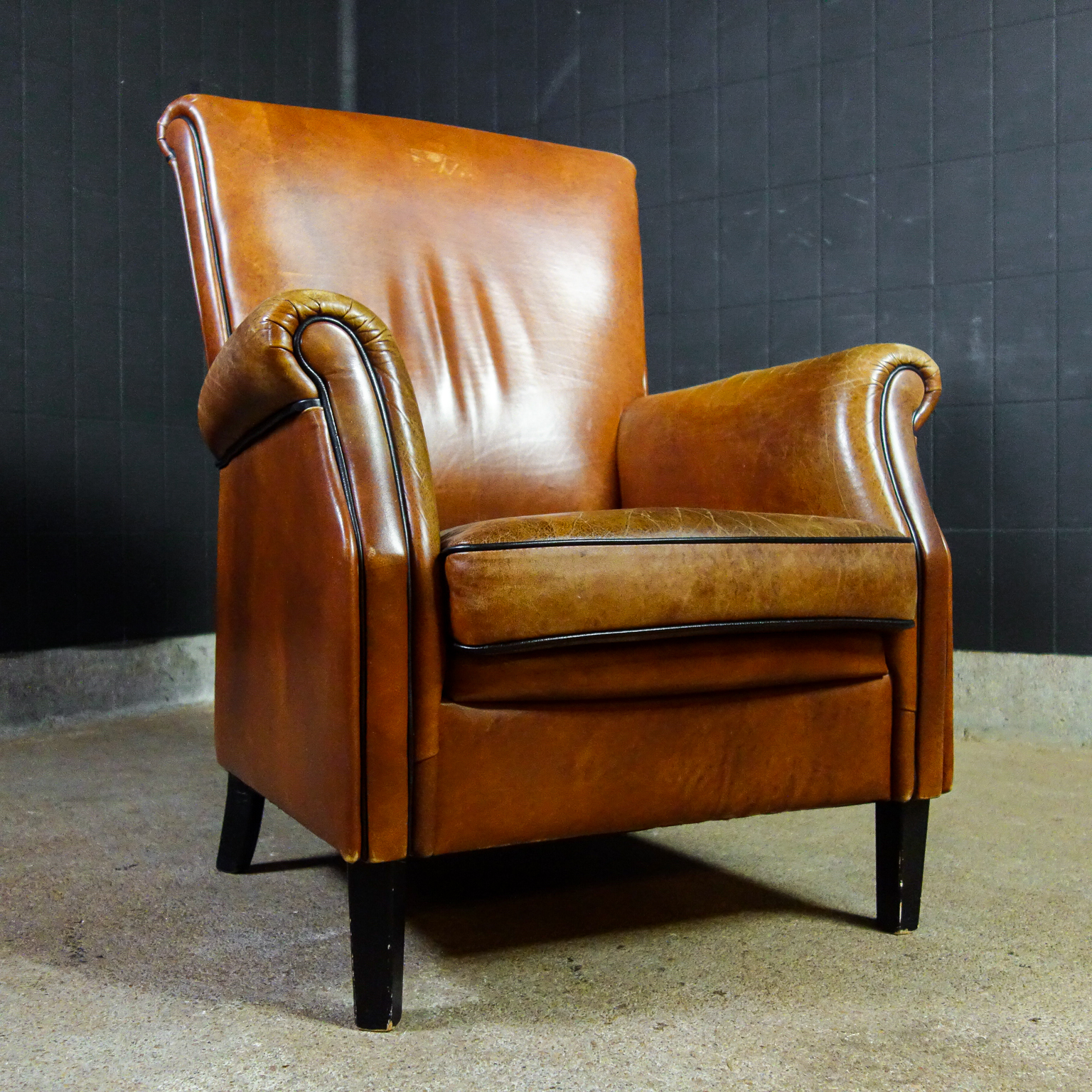 Vintage fauteuil – Bruin - Assortiment Vivre Authentique